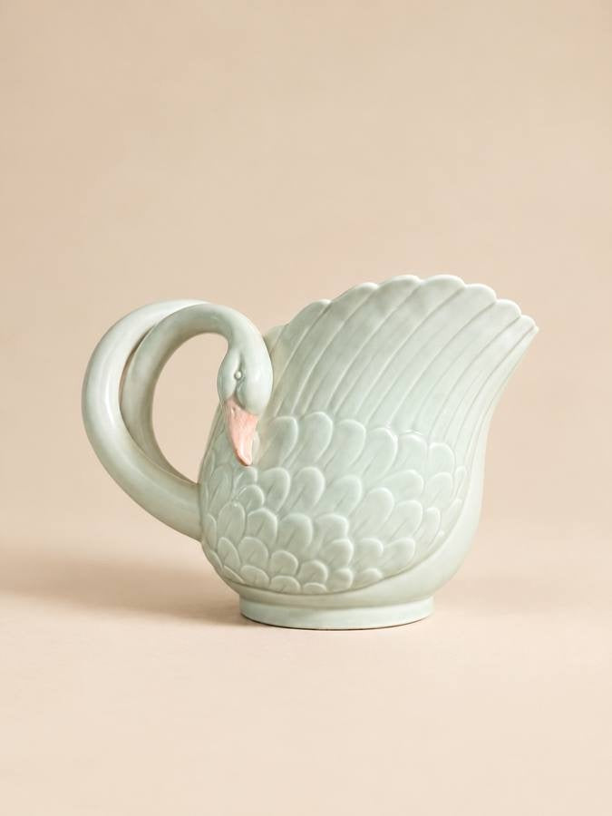 Ceramic Swan Pitcher