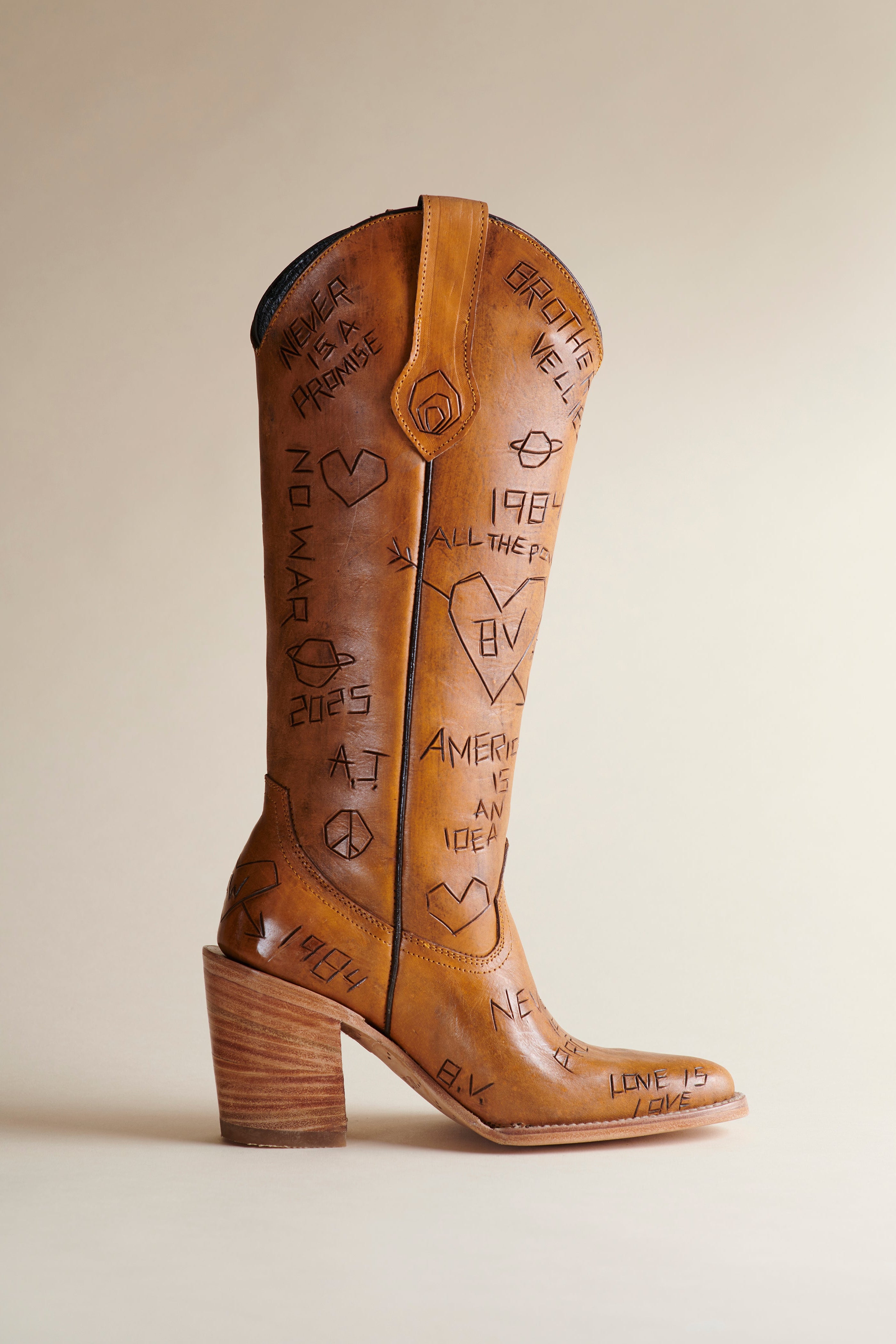 Tree of Life Doodle Cowboy Boot