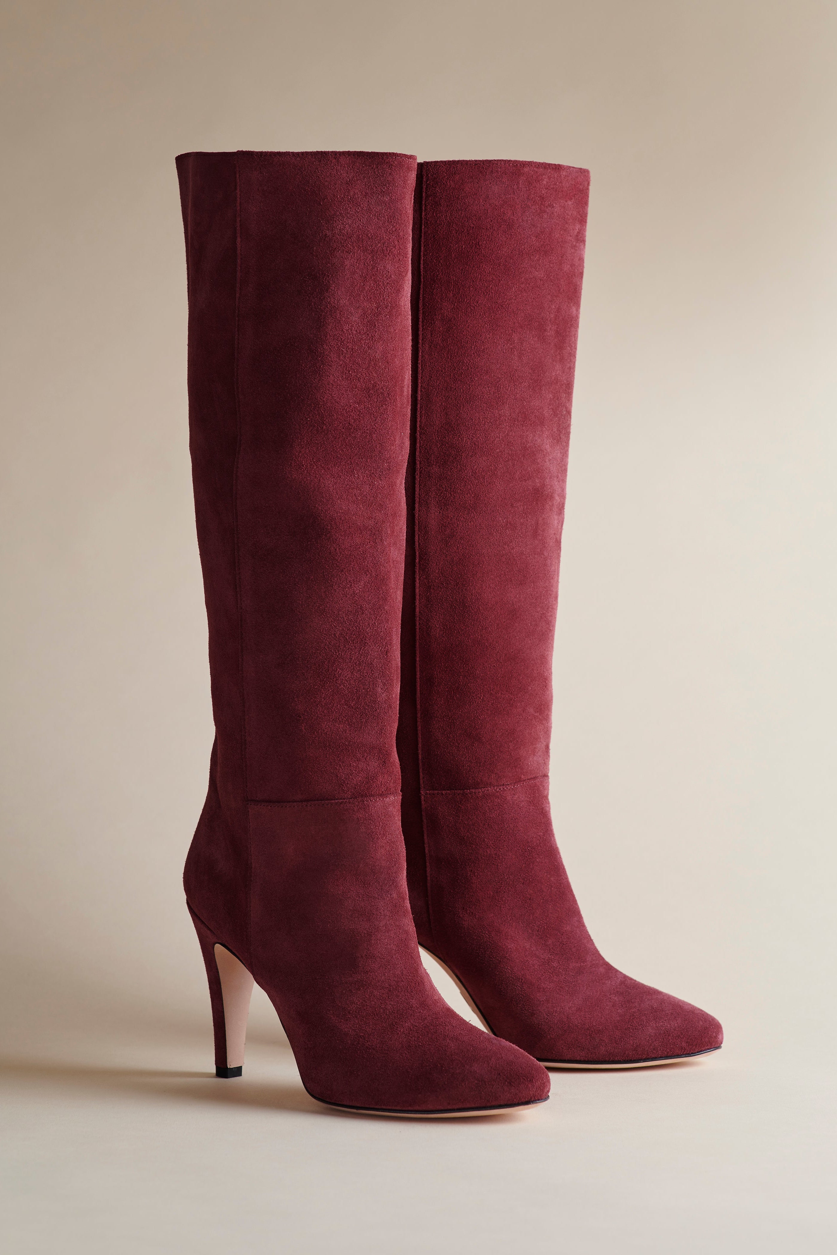Palms Boot in Oxblood Suede