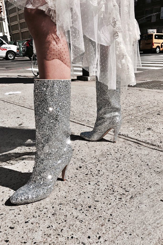 Elevator Boot in Disco Dust Glitter
