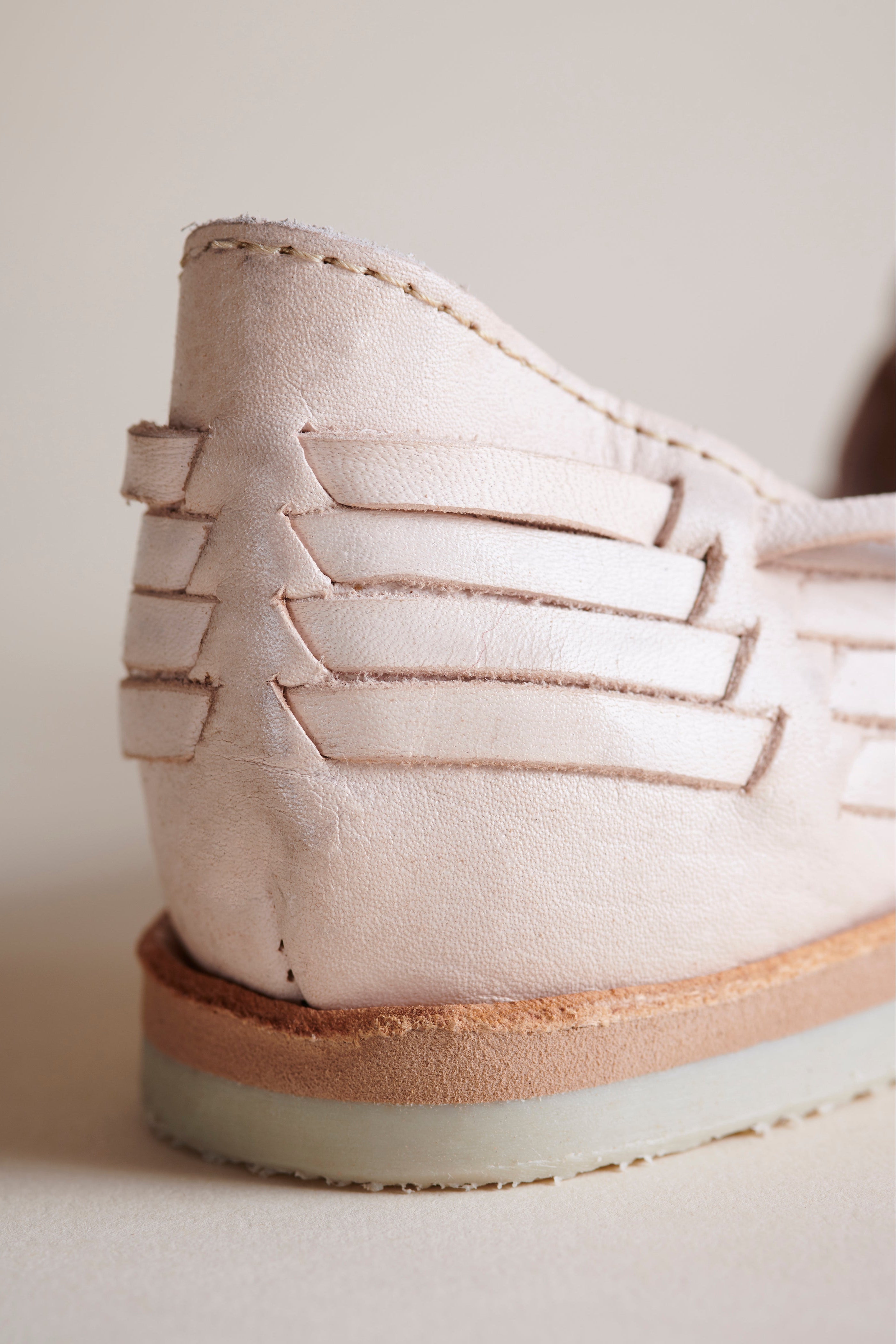 Lace Up Huaraches in Blush